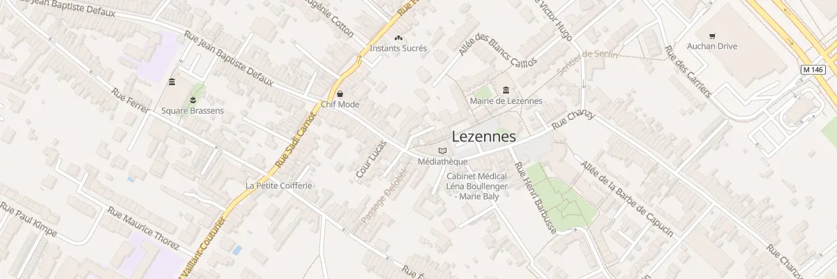 Plan du 12 Rue Gambetta à Lezennes