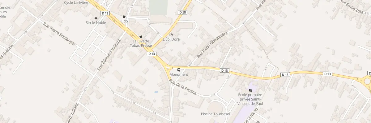 Plan du 3 Rue Henri Ghesquiere à Sin-le-Noble