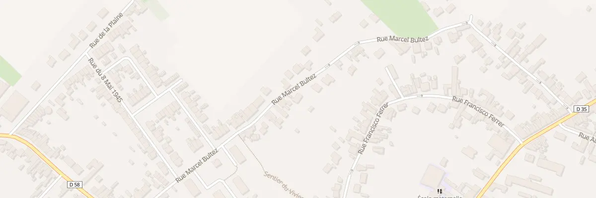 Plan du 69 Rue Marcel Bultez à Waziers