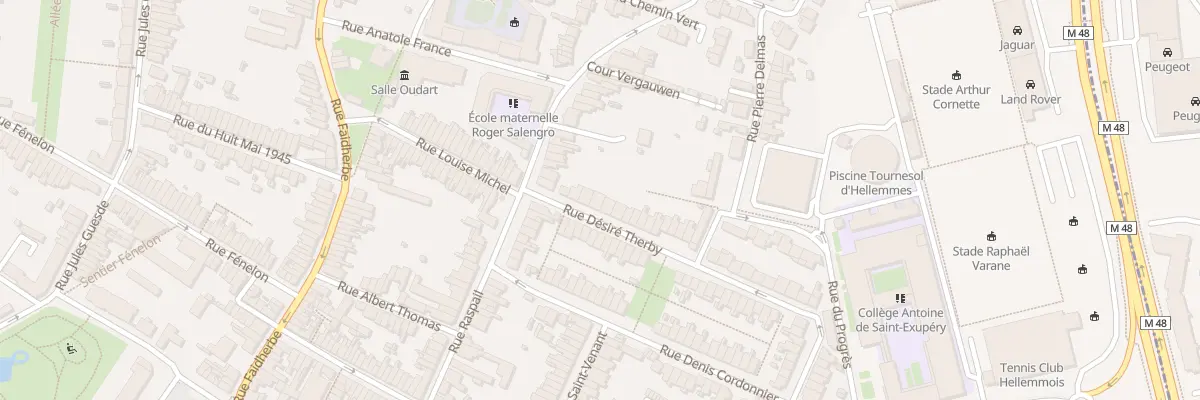 Plan du 5 Rue Désiré Therby à Lille