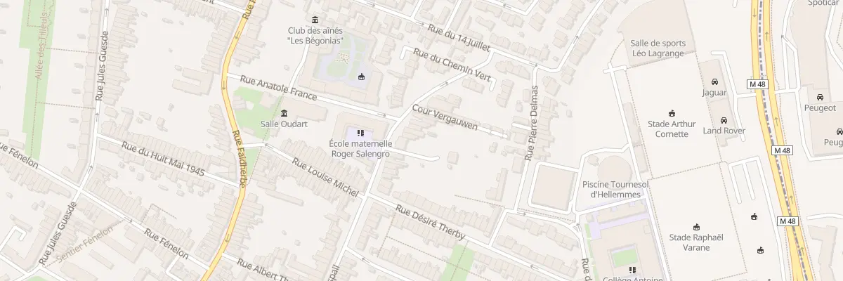 Plan du 132 Rue Raspail Hellemmes à Lille