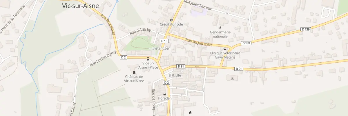 Plan du 34 Pl du General de Gaulle à Vic-sur-Aisne