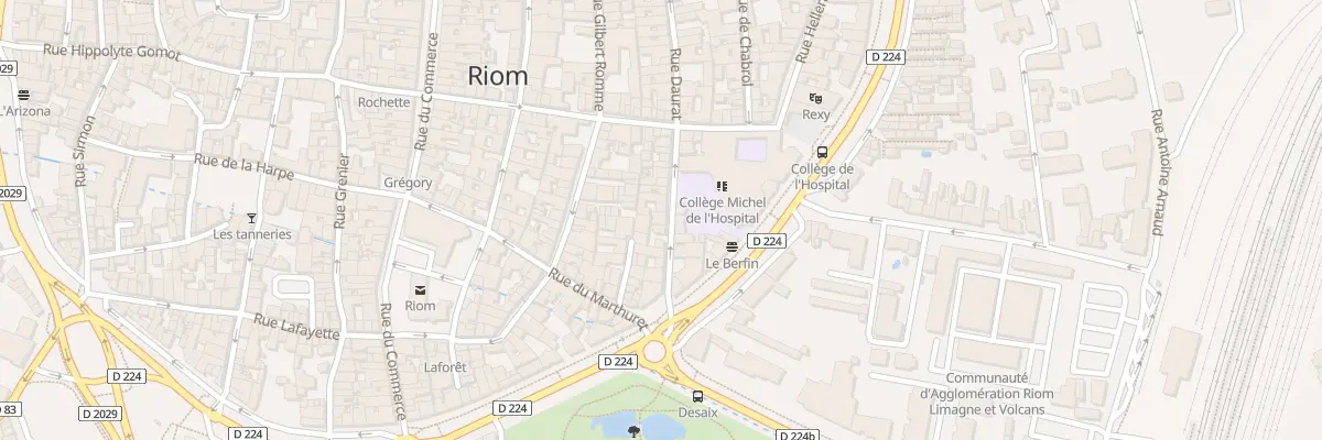 Plan du 39 Rue Daurat à Riom