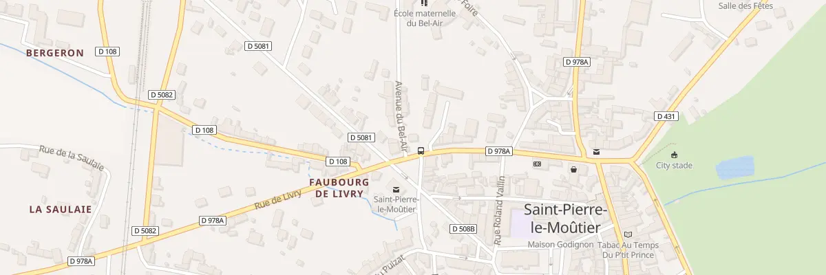Plan du 2 Av du Bel-Air à Saint-Pierre-le-Moûtier