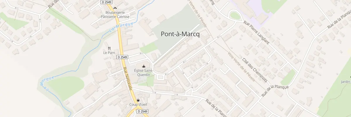 Plan du 14 Rue du Marechal Leclerc à Pont-à-Marcq