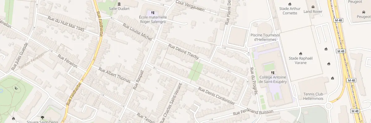 Plan du 18 Rue Désiré Therby à Lille