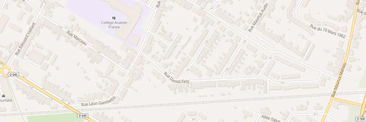Plan du 136 Rue P Vaillant Couturier à Sin-le-Noble