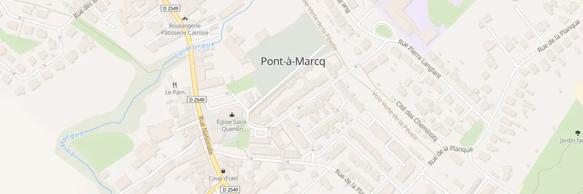 Plan du 18 Rue du Marechal Leclerc à Pont-à-Marcq