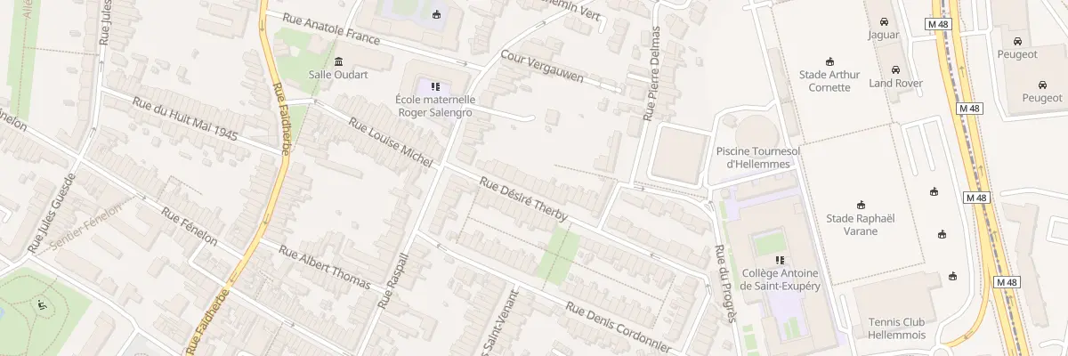 Plan du 9 Rue Désiré Therby à Lille