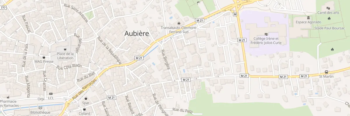 Plan du 59 Rue du Chambon à Aubière