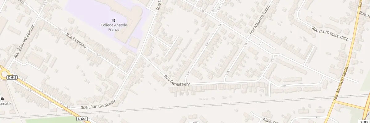Plan du 128 Rue P Vaillant Couturier à Sin-le-Noble