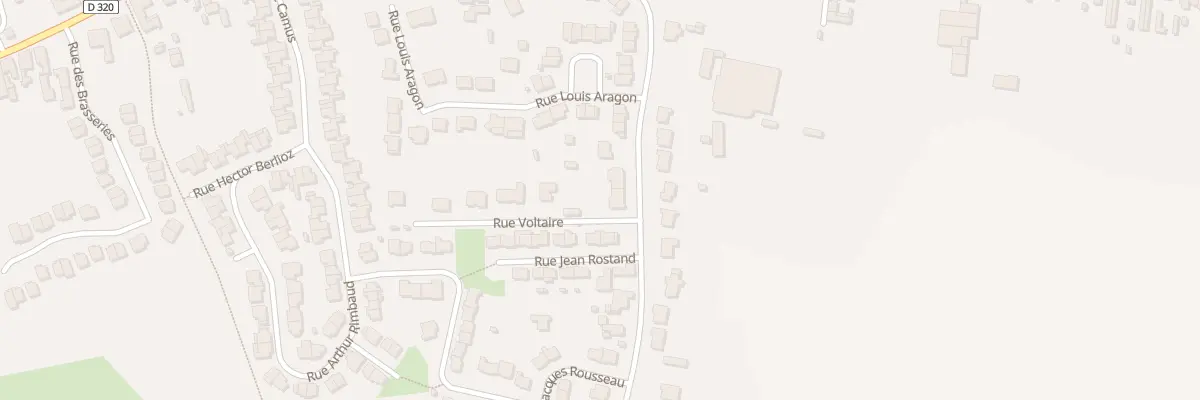 Plan du 850 Rue Voltaire à Roost-Warendin