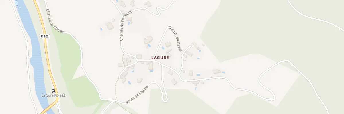 Plan du 5086 Lagure à Villemagne-l’Argentière