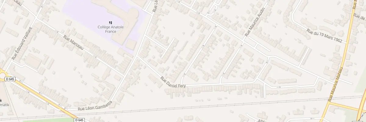 Plan du 124 Rue P Vaillant Couturier à Sin-le-Noble