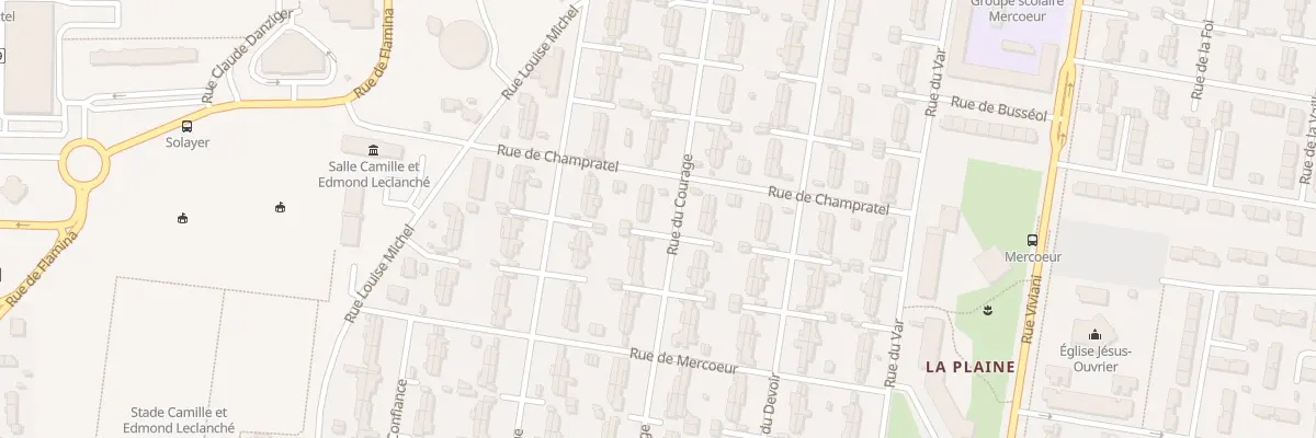 Plan du 149 Rue du Courage à Clermont-Ferrand