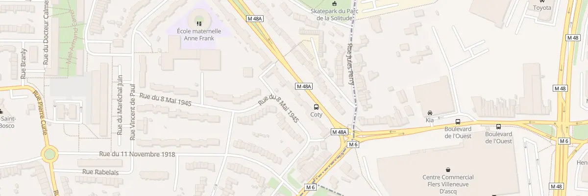 Plan du 82 Av René Coty à Mons-en-Barœul