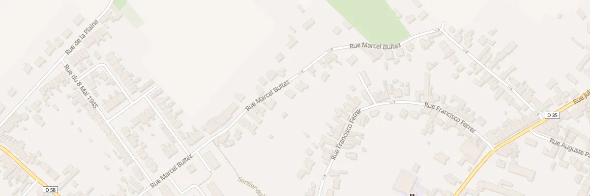 Plan du 65 Rue Marcel Bultez à Waziers