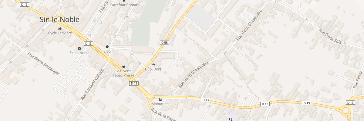 Plan du 89C Rue Henri Ghesquiere à Sin-le-Noble
