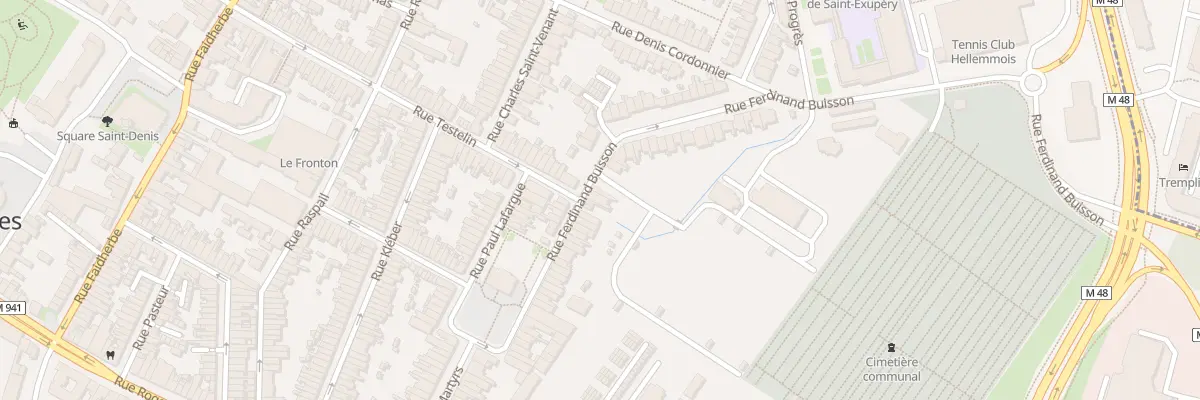 Plan du 34 Rue Ferdinand Buisson à Lille