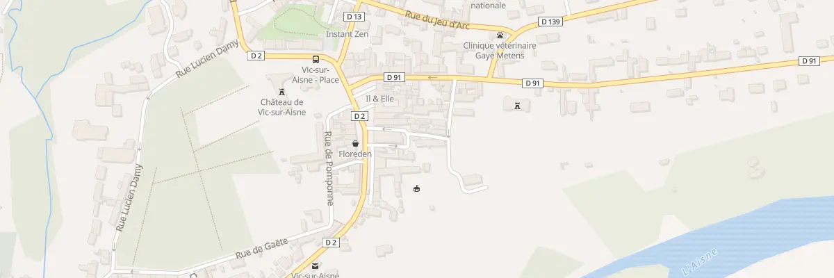 Plan du 8 Rue Dubarle à Vic-sur-Aisne