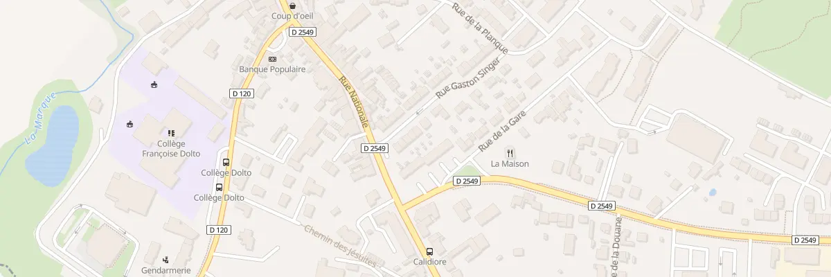 Plan du 1D Rue Gaston Singer à Pont-à-Marcq