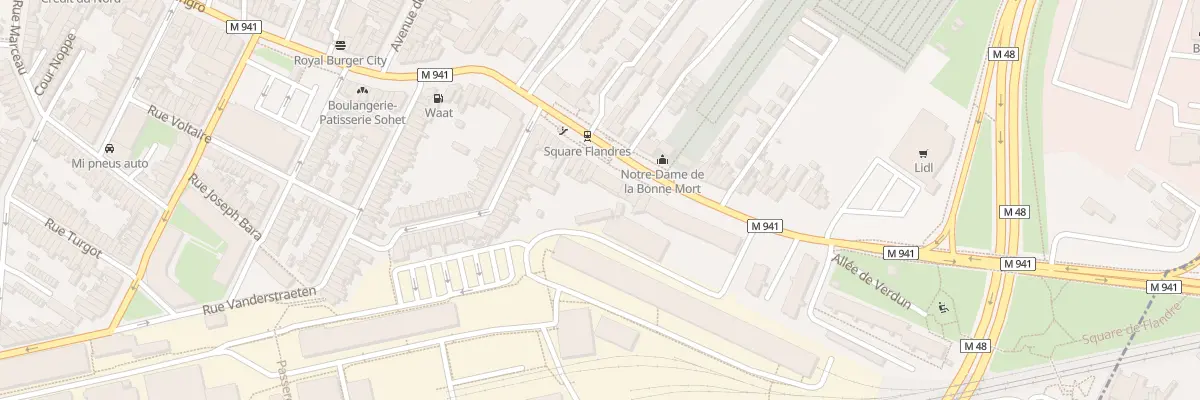 Plan du 304 Rue Roger Salengro à Lille