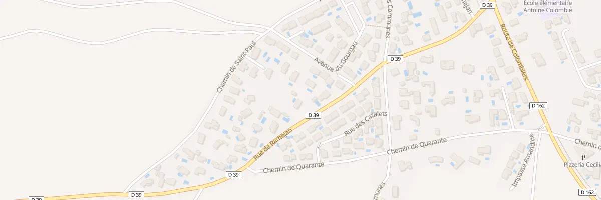 Plan du 24 Rue de Ramejan à Maureilhan