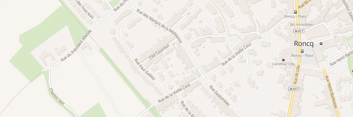 Plan du 17 Rue Martyrs de la Resistance à Roncq