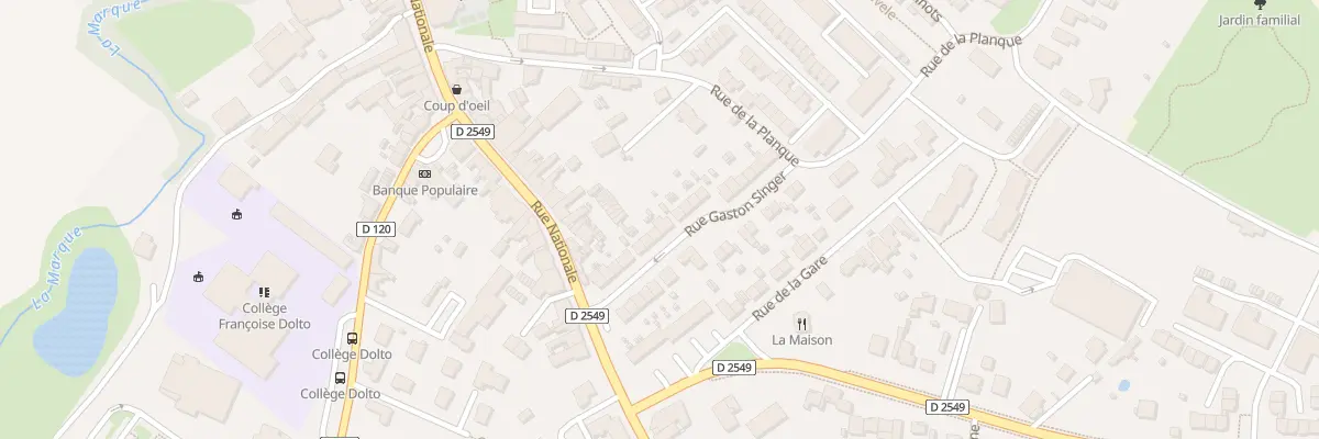 Plan du 16 Rue Gaston Singer à Pont-à-Marcq