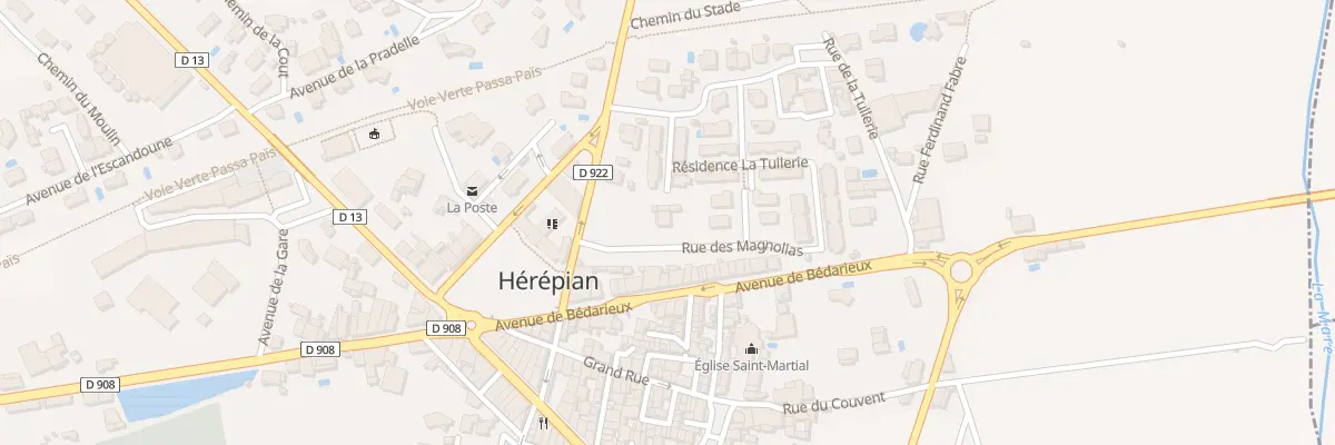 Plan du 2 Av René Cassin à Hérépian