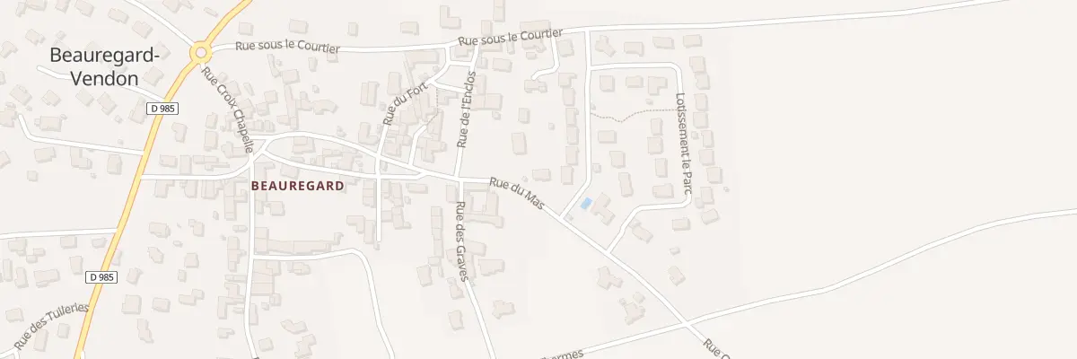 Plan du 3 Rue du Mas à Beauregard-Vendon