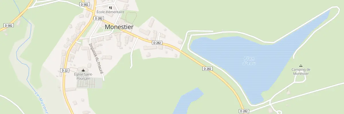 Plan du 22 Rue du Plan d’Eau à Monestier