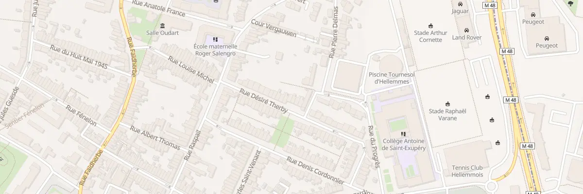 Plan du 21 Rue Désiré Therby à Lille