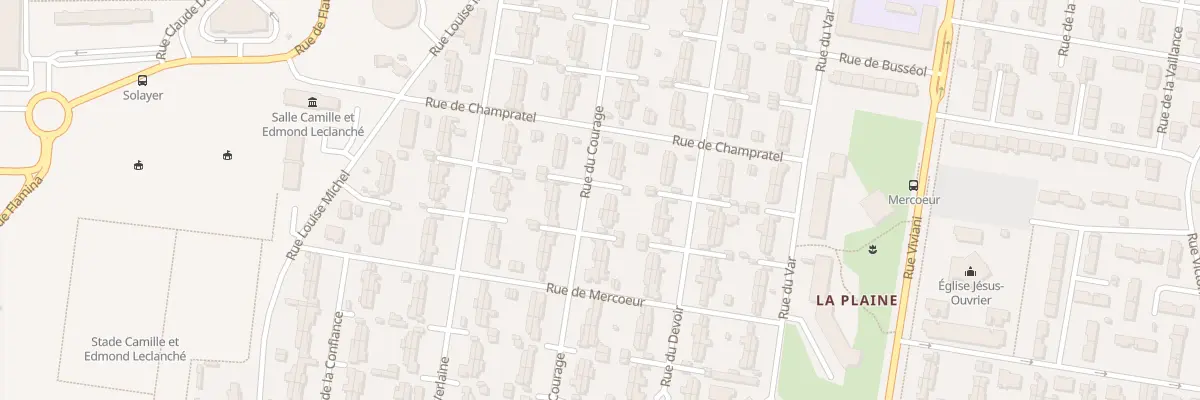 Plan du 132 Rue du Courage à Clermont-Ferrand
