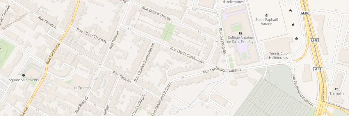 Plan du 16 Rue Denis Cordonnier Hellemmes à Lille