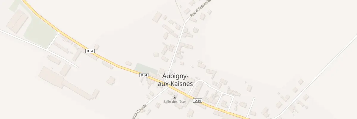 Plan du 2 Rue d’Aubenizel à Aubigny-aux-Kaisnes