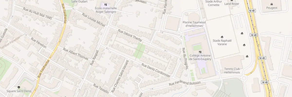 Plan du 26 Rue Désiré Therby à Lille