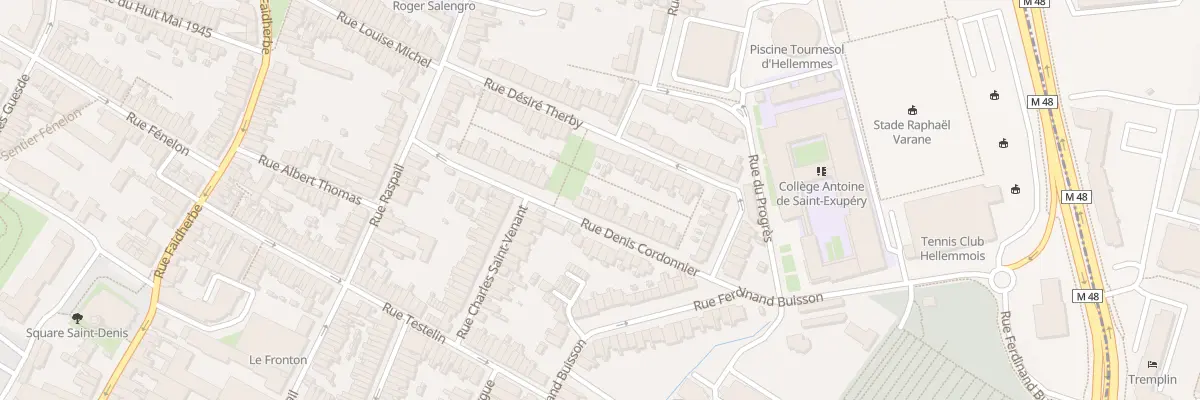 Plan du 29 Rue Denis Cordonnier Hellemmes à Lille