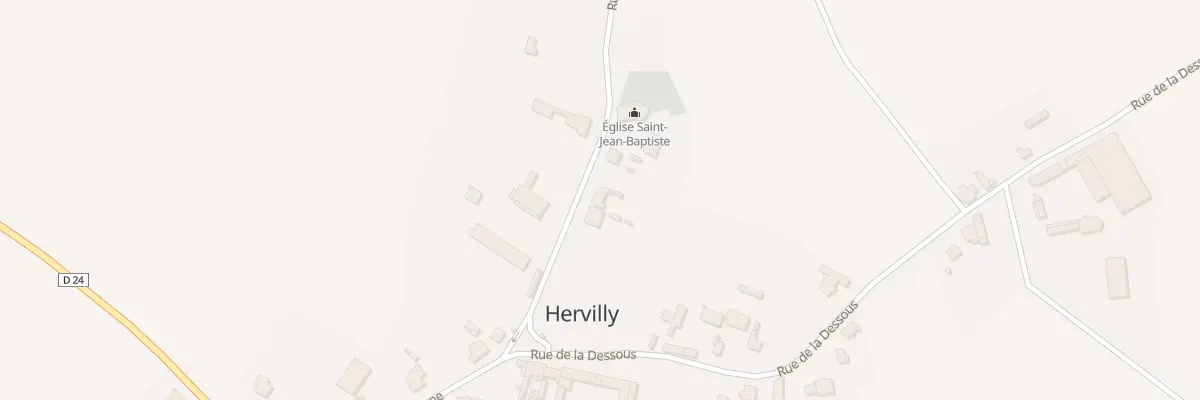 Plan du 6 Rue de l’Eglise à Hervilly