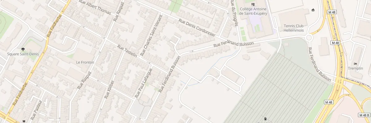 Plan du 44 Rue Ferdinand Buisson à Lille