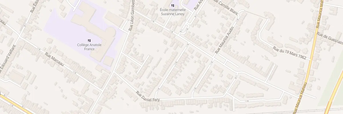 Plan du 58 Rue P Vaillant Couturier à Sin-le-Noble