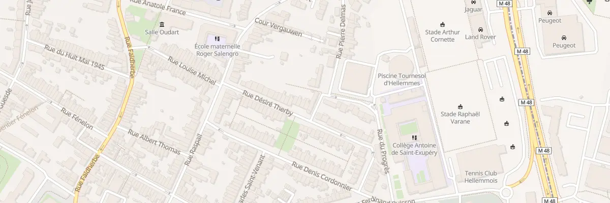 Plan du 25 Rue Désiré Therby à Lille