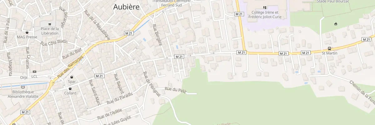 Plan du 44 Rue du Chambon à Aubière