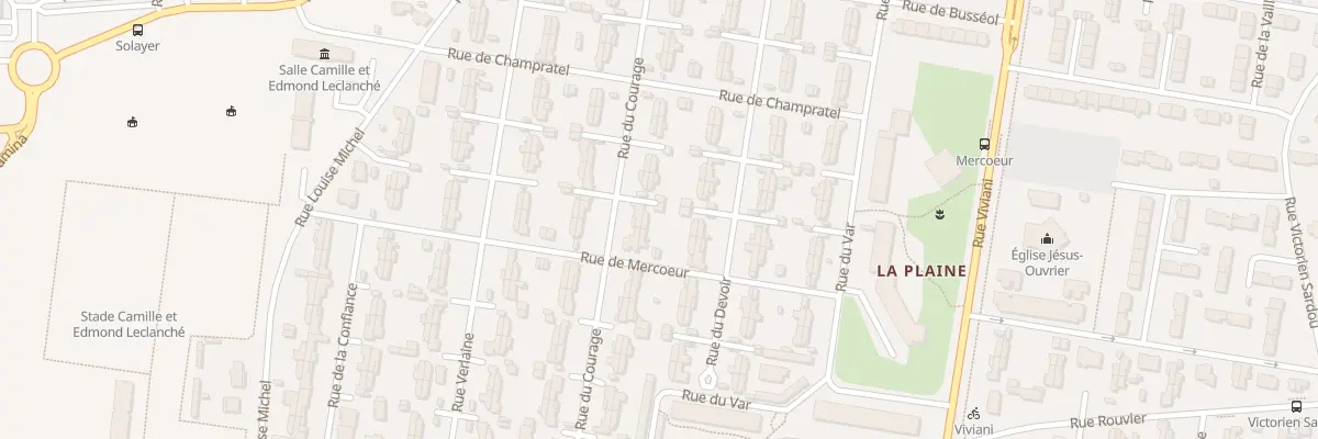 Plan du 126 Rue du Courage à Clermont-Ferrand
