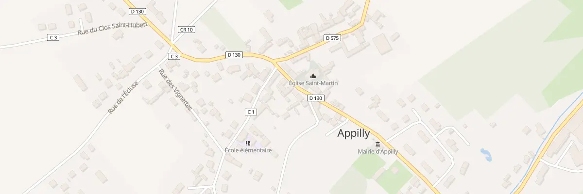 Plan du 232 Rue de l’Eglise à Appilly