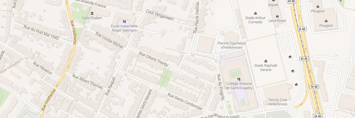 Plan du 27 Rue Désiré Therby à Lille