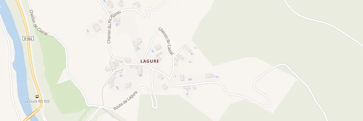 Plan du 5220F Lagure à Villemagne-l’Argentière
