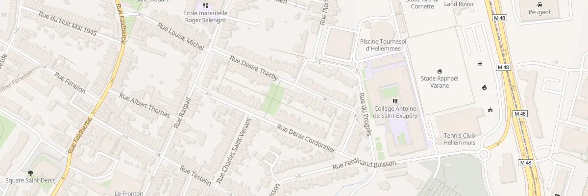 Plan du 30 Rue Désiré Therby à Lille