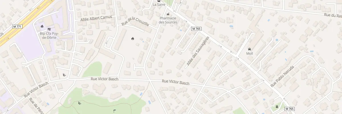 Plan du 202 Rue de l’Oradou à Clermont-Ferrand