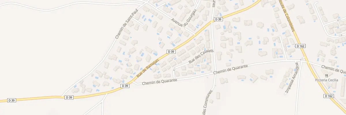 Plan du 25 Rue de Ramejan à Maureilhan
